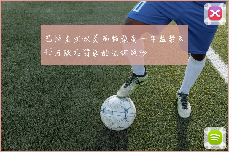 巴拉圭女议员面临最高一年监禁及45万欧元罚款的法律风险
